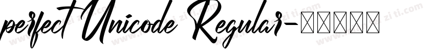 perfect Unicode Regular字体转换